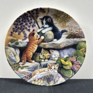 Kitty on Expedition Kitten Collector Plate Bradford Exchange Jurgen Scholz